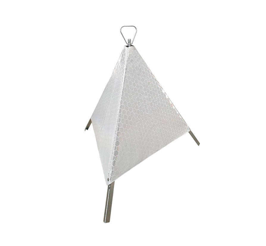 Trípode piramidal plegable tres caras blanco réflex personalizable